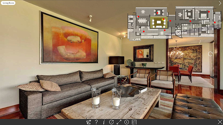 - Virtual tour con mappa esplorabile -